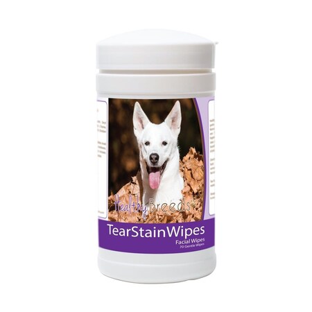 Healthy Breeds Canaan Dog Tear Stain Wipes - 70 Count, 70PK 840235181644